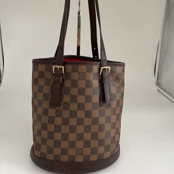 Louis Vuitton Damier Ebene Bucket Bag PM (115281) - Picture 1 of 4